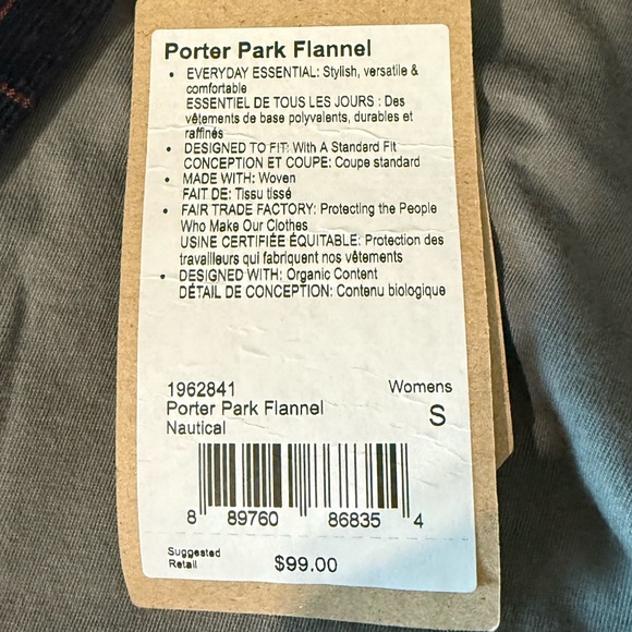 PRANA Porter Park Flannel (Size S) - Picture 11 of 15